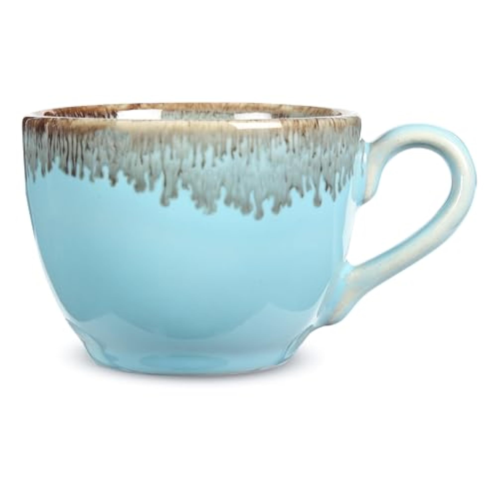Opal Crest Ceramic Tea Cup, Pack of 2, Ideal for Gifting