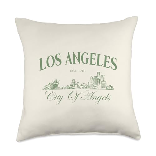 Los Angeles California LA City Of Angels Family Vacation Throw Pillow