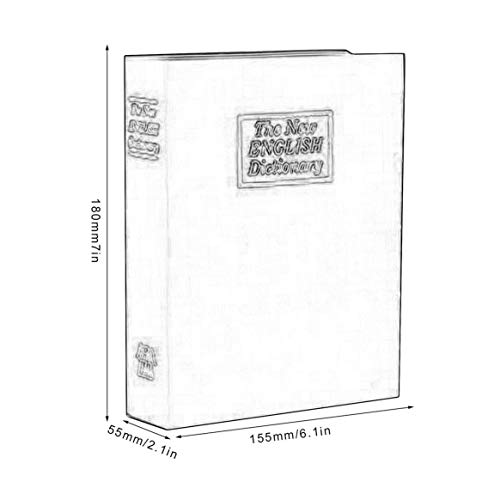 Cofrinho criativo para guardar dinheiro, dicionário em inglês com senha, caixa de armazenamento para