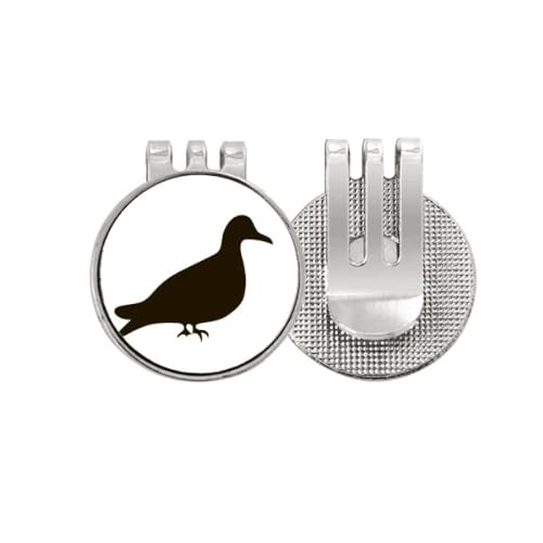 Marqueur de balle de golf magnétique avec clip de visière, accessoire pigeon noir