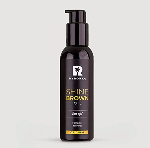 Byrokko Shine Brown Oil FAST Tanning Accelerator Premium Oil for Indoor Sunbed UV & Outdoors 100% Natural Ingredients 150ml 5 Fl oz Coconut oil, Walnut oil & Hazelnut oil Byrokko Shine Brown Oil FAST Tanning Accelerator Premium Oil for Indoor Sunbed UV & Outdoors 100% Natural Ingredients 150ml 5 Fl oz Coconut oil, Walnut oil & Hazelnut oil
