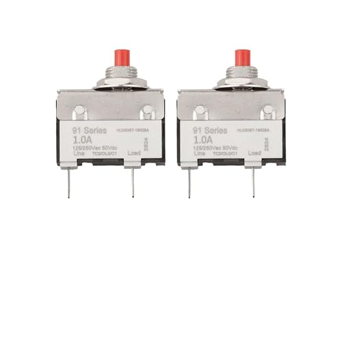 Hoppipola 2 unidades de protección contra sobrecarga 0,5 A 1 A 1,5 A 2 A interruptor de sobrecarga 0,5 A 0,5 A