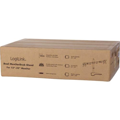 Soporte de mesa para dos monitores LogiLink 13-32 dual stand BP0045 3