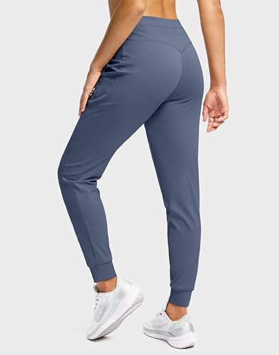 Image of Soothfeel Womens Joggers with Zipper Pockets High Waisted Sweatpants Athletic Leggings Pants for Workout Running Yoga
