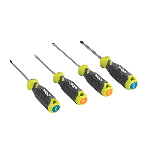 Ryobi RHSDS4PC Screwdriver Set (4 Pieces), Green - Image 4