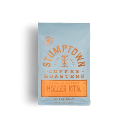 Stumptown Coffee Roasters, Medium Roast Organic Whole Bean Coffee, 100% Arabica Coffee - Holler Mountain 12 Ounce Bag with Flavor Notes of Citrus Zest, Caramel and Hazelnut