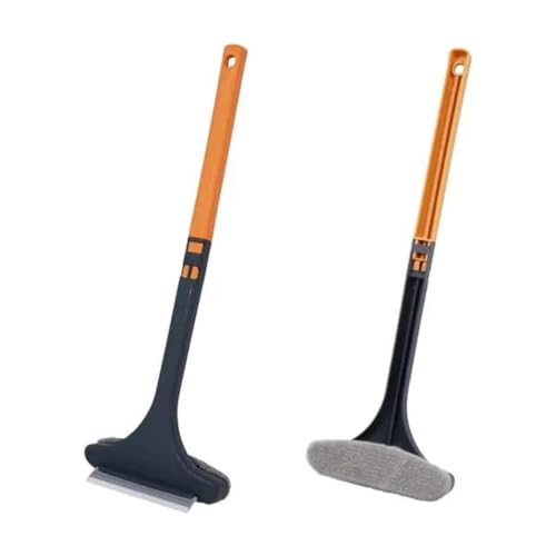 Image of SOVELY Brush 2 in 1 Mesh Cleaning Brush & Wiper with Extended Handle Window Cleaning Brush Net Cleaner,Magic Window Cleaner Brush, Window Mesh Cleaner Double-Sided, Multi Color,1 Pc