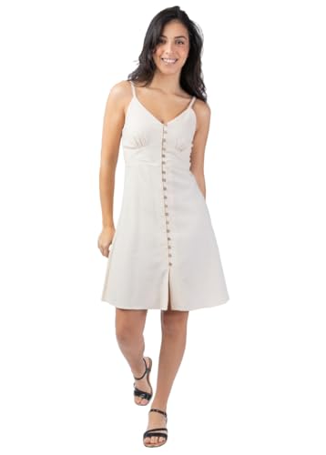 Robe courte femme été Maxine beige pour vos sorties plage et terrasses ensoleillées