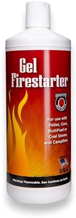 Meeco's Red Devil 432 Gel Firestarter - Fire Starter Gel for Igniting Pellet, Corn & Coal Burning Stoves (32 fl oz) - Made in The USA