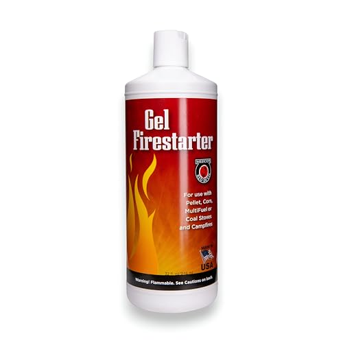 Meeco's Red Devil 432 Gel Firestarter - Fire Starter Gel for Igniting Pellet, Corn & Coal Burning Stoves (32 fl oz) - Made in The USA