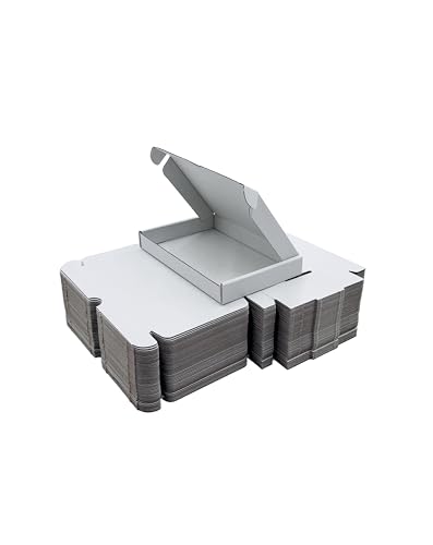 C6 A6 Postal Pip Boxes - Large Letter & Flat Pack Boxes Size 16.3cm x 11.2cm x 2cm - Pack of 25 (White)