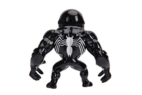Jada Toys Marvel Spider-Man Venom Metals Die-Cast Collectible Toy Figure, 4", Black with Slime