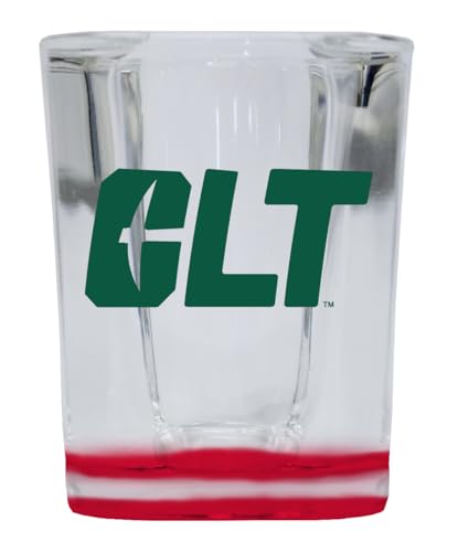 Vasos de chupito 2 oz con base roja, pack de 2