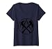 Femme Tenue de chantier - Avec armoiries de toit - T-shirt T-Shirt avec Col en V