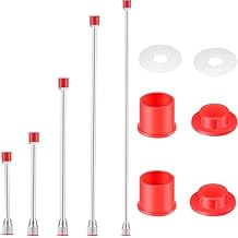 Airless Sprayer Gun Tip Extension 5PCS - Universal Pole Airless Paint Spray Tip Tool, Aluminum Alloy Sprayer Extension Rod, Good Sealing Atomizing Spraying 40,30,20,12,7.8 Inches