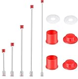 Airless Sprayer Gun Tip Extension 5PCS - Universal Pole Airless Paint Spray Tip Tool, Aluminum Alloy Sprayer Extension Rod, Good Sealing Atomizing Spraying (40,30,20,12,7.8 Inches)