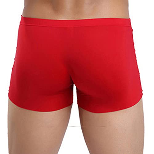 1-5Pack Men'S Compression Shorts Sexy Transparent Seamless Low Rise Underwear Tights Shorts Underwear4