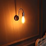 🌇 Lámpara pared interior rústico, casquillo e27, no incluye bombilla, bombilla disponible: edison, led, incandescente, halógena, bombilla ahorradoras de energía etc, le potencia: máx 25W, el voltaje entrada: 100-220V.