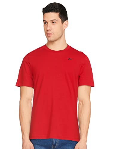 Image of Reebok Men's Solid Regular Fit T-Shirt