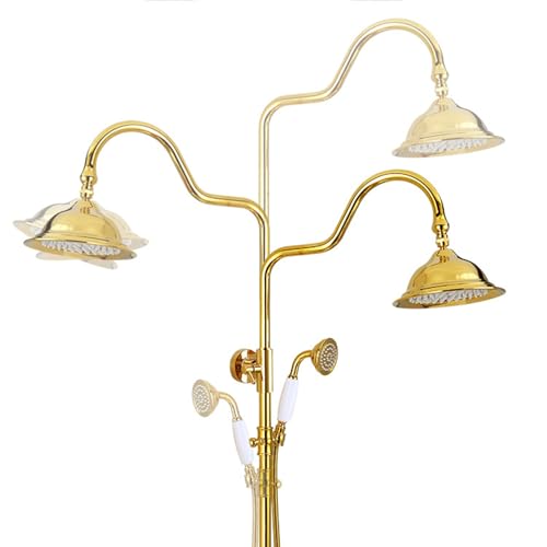 Robinet de bain à poignée unique et douche effet pluie chic - 5