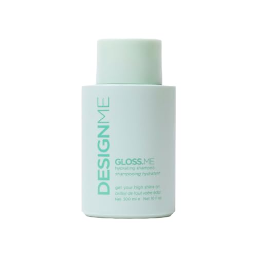 GLOSS.ME Hydrating Shampoo by DESIGNME | Hemp & Argan Oil Shampoo Adds Softness & Shine | Straight, Wavy, or Curly Hair | Color-Safe Moisturizing for Dry Hair