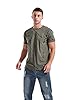 RONOMO Men's Round Neck Short Sleeved T-Shirt | Medium Elasticity | Soft and Breathable | Pre Shrunk Treatment| (SH Grey 4XL) #4