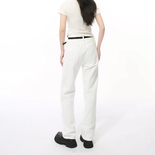 Men's Denim Jeans Korean Style Slim Fit Casual Straight Leg Relaxed Commuter Daily Weekend Pants for Men 6