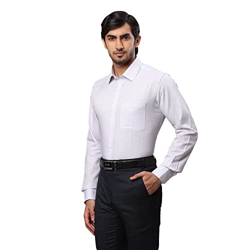 Image of Raymond Men's Cotton Checkered Slim Fit Shirt