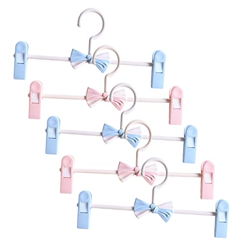HOUDERCO 5Pcs Adjustable Stretchable Jeans Hangers with Skid Clips Home Clothes Accessories for Skirts Pants and More Versatile and Easy to Clean