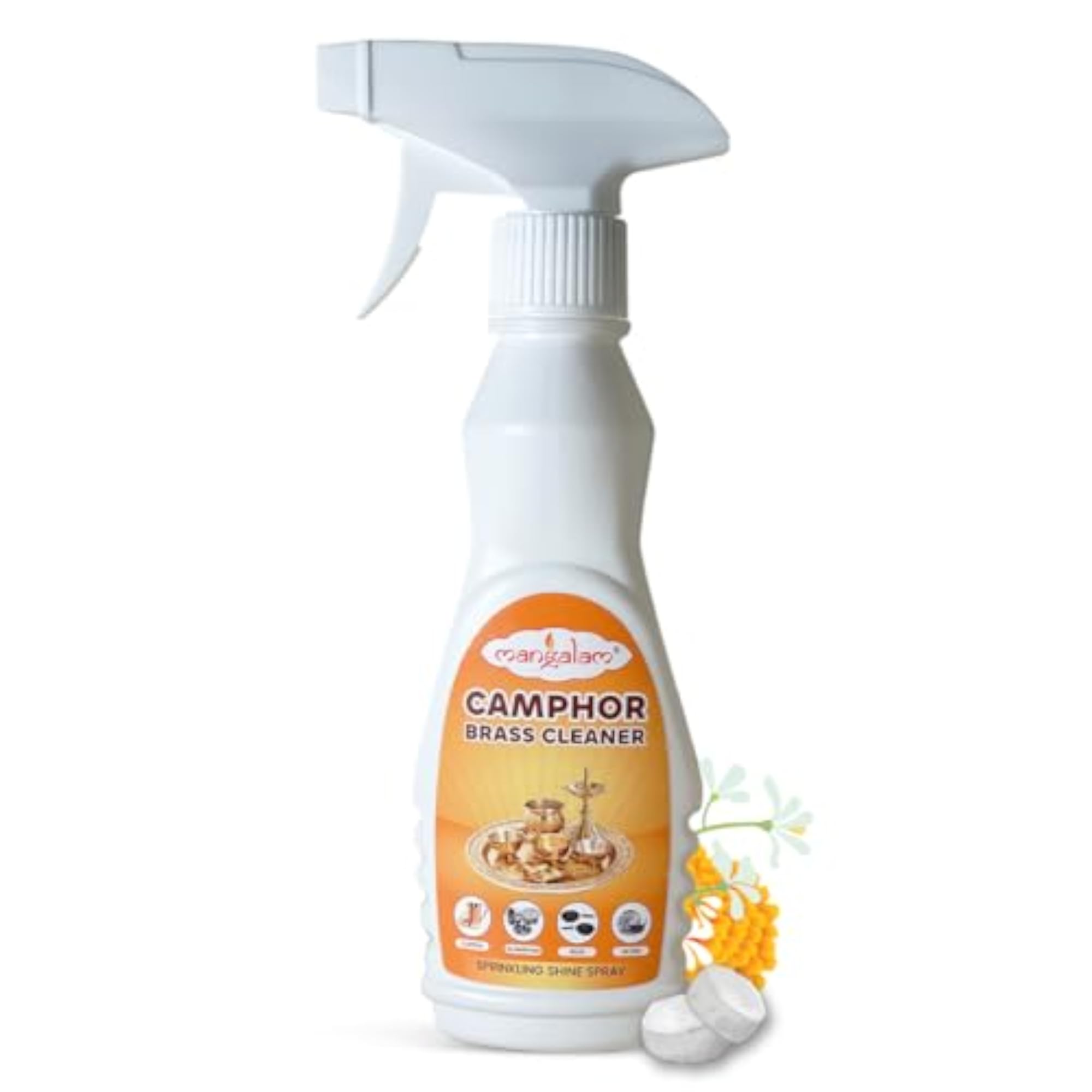 Camphor Brass Cleaner Sprinkling Shine Spray for Metals