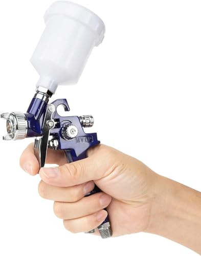 Image of NEIKO 31207A HVLP Mini Gravity Feed Air Spray Paint Gun | 1.0 mm Nozzle Size | 125 cc