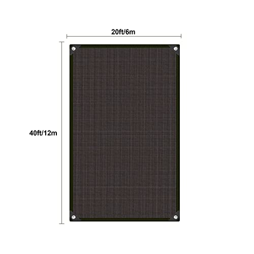 Malla para piscina 20x40 FT con cuerda y ojales miniatura 7