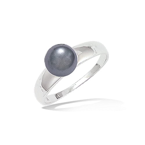 Bague barre perle eau douce argent massif 925 rhodié idée cadeau idéal