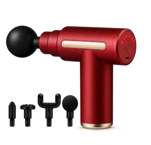 Image of SMAX Massage Gun for Pain Relief | Body Massager Machine for Back, Neck, Shoulder & Full Body | Deep Tissue Muscle Massager | Portable Cordless Electric Massage Gun with 4 Massage Heads | Type-C Rechargeable