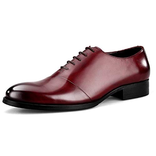 Oxford for Men Formal Shoes Lace Up Genuine Leather Luxury Retro Captoe England Leather Shoes Men's Leather Shoes3