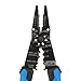 Klein Tools 1025 Long Nose Multi-Purpose Wire Stripper Tool, Made in USA Professional Electrician Tools, Crimping Tool, Cable Stripper for 10-20 AWG Solid, 12-22 AWG Stranded Wire
