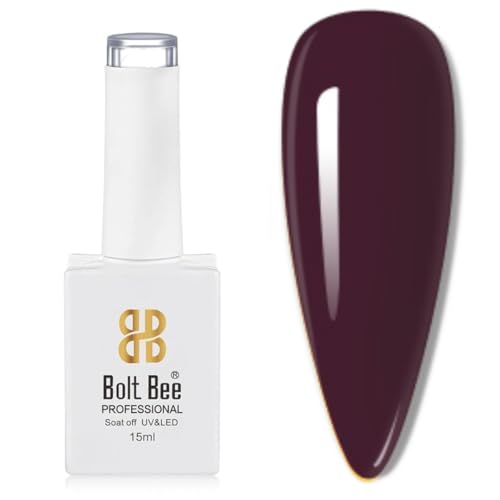Image of Bolt Bee Brown Color Gel Nail Polish Soak Off UV Gel DIY at Home Manicure Salon Nail Art