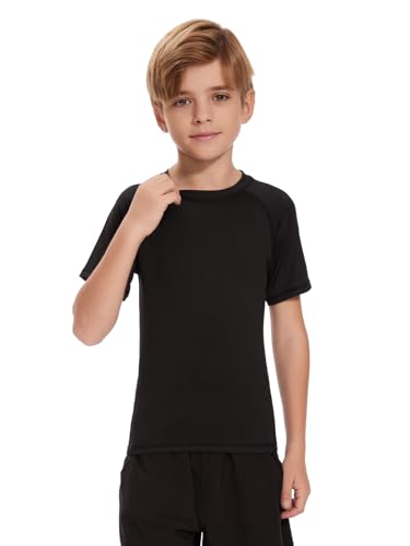 Star Vibe Boys Compression Shirt Short Sleeve Quick Dry Athletic Shirts Kids Sports Base Layer Performance Summer Tops3