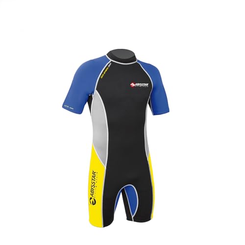 ABYSSTAR - Muta shorty in neoprene bifoderato 2,5 mm - #L Sea Spring Man Cerniera Post - diving, surf, snorkeling