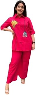 PEARSILK Women Co-Ord Set | Floral Printed Shirt & Pant Set Casual Wear Co-ord Set for Women Price In India