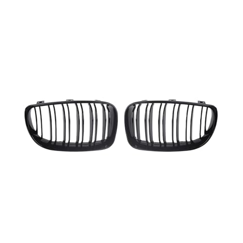 Rejilla parachoques delantero para E81 E87 E82 E88 de 2008 a 2013, doble línea negra brillante