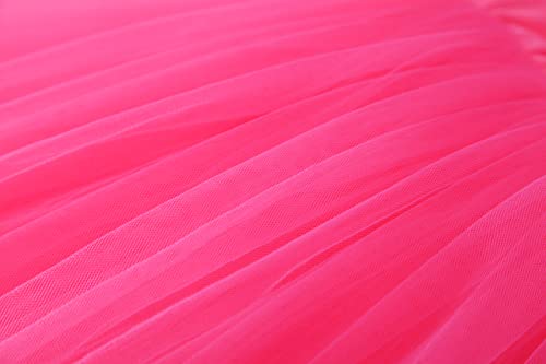 Image of GSVIBK Baby Girls Tutu Dress Sleeveless Toddler Cotton Tulle Skirt Princess Party Prom Dresses