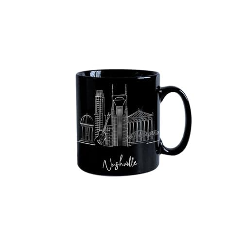 Nashville City Skyline Coffee Cup, 11oz Ceramic Mug, Custom Coffee Cup, US Skyline Coffee Cups, Gift Idea for Men and Women, Personalize Gift for Her, Dishwasher Safe or Handwash