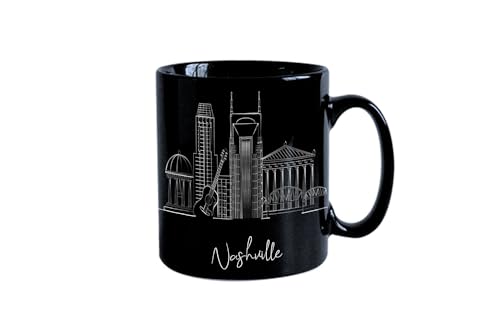 Nashville City Skyline Coffee Cup, 11oz Ceramic Mug, Custom Coffee Cup, US Skyline Coffee Cups, Gift Idea for Men and Women, Personalize Gift for Her, Dishwasher Safe or Handwash