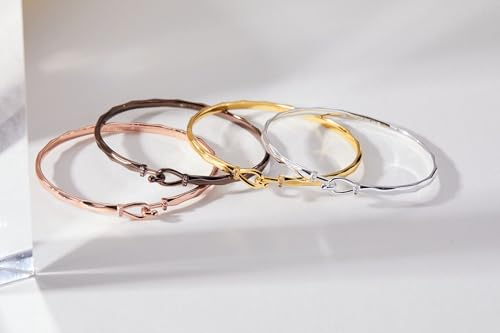 Alex and Ani Faceted Hook Tension Bracelet for Women - Polished Design, Comfortable Tension Clasp, Nickel-Free Bracelet for Women, Ideal Gift Jewelry by Alex and Ani - Used condition - Image 2