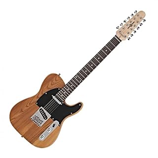 Gear4music Knoxville Guitare électrique 12 cordes avec corps en frêne massif - Les Beatles, Paul McCartney, John Lennon, RIngo Starr, George Harrison
