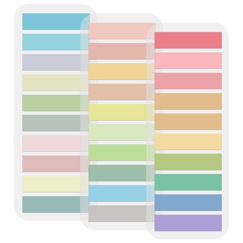 600 Stück Haftstreifen, 3 Stile Haftnotizen Tabs Sticky Notes...