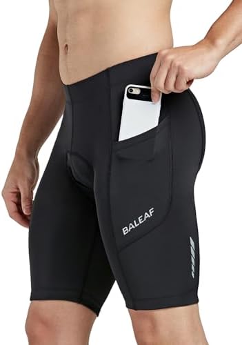 Short Cyclisme Femme Baleaf Noir Taille L Avec Poches UPF50