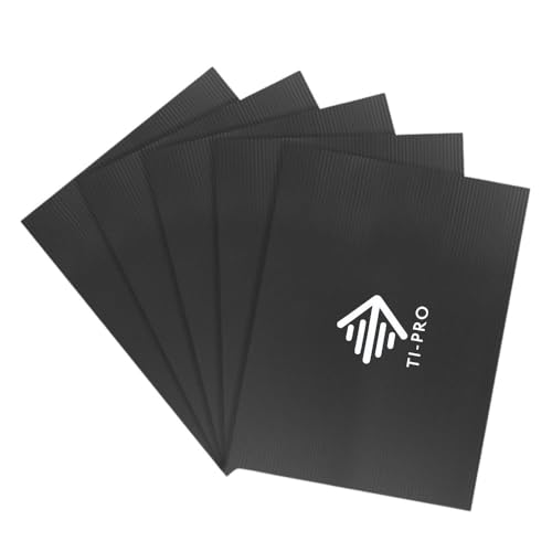 TI-PRO Black Correx Floor and Surface Protection Sheet 2.4m x 1.2m x 2mm - DIY Protector Board for Painting Building Work (5 Pack)