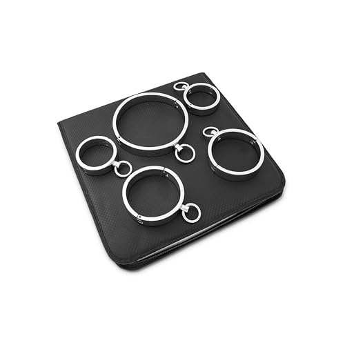 SM Bondage Set 5-teilig Fesselset Edelstahl Erotik Spielzeuge Metall für Männer Frauen Paare Fesseln Sex